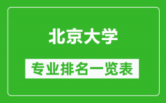 北京大學專業排名一覽表_北京大學哪些專業比較好